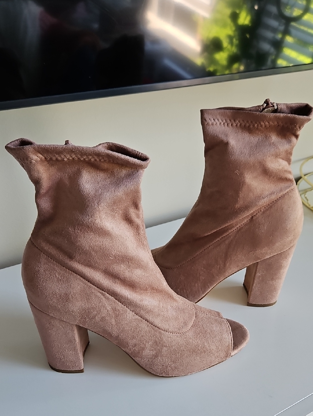 Open Toe Booties - Picture 2 of 8
